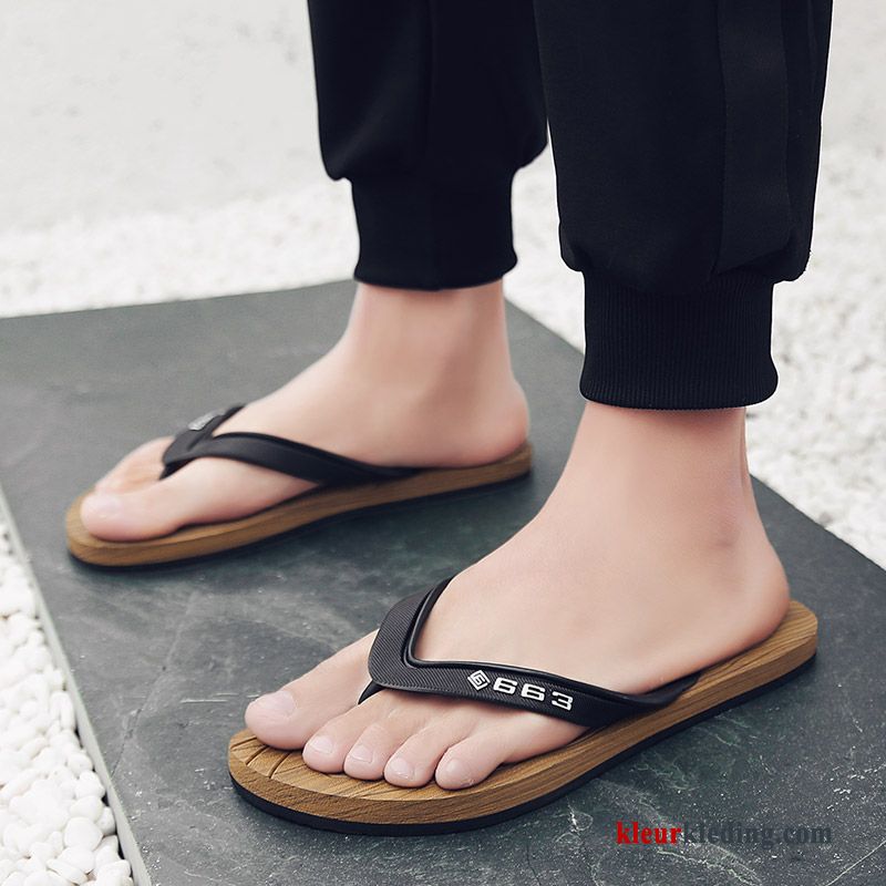 Heren Flip Flops Sandaal Mode Strand Pantoffels Antislip Mannen Zomer Schoenen Rood