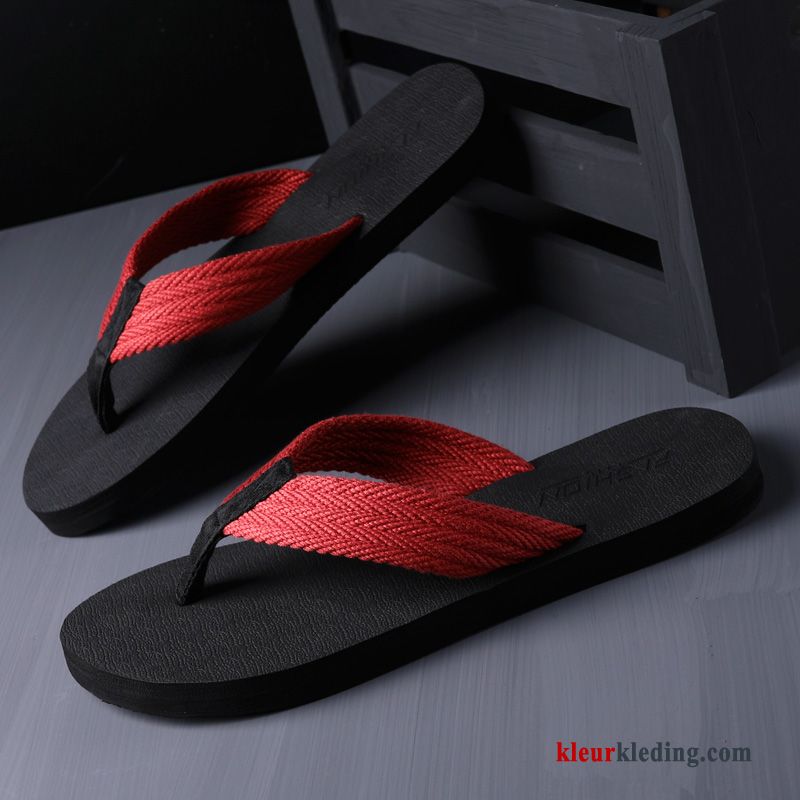 Heren Flip Flops Slipper Outdoor Mannen Pantoffels Strand Schoenen Zomer 2018 Zwart