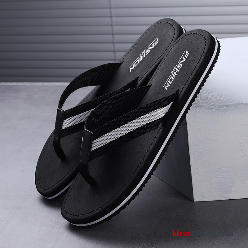 Heren Flip Flops Slipper Persoonlijk Bovenkleding Antislip Outdoor Mannen Pantoffels Sandaal Wit