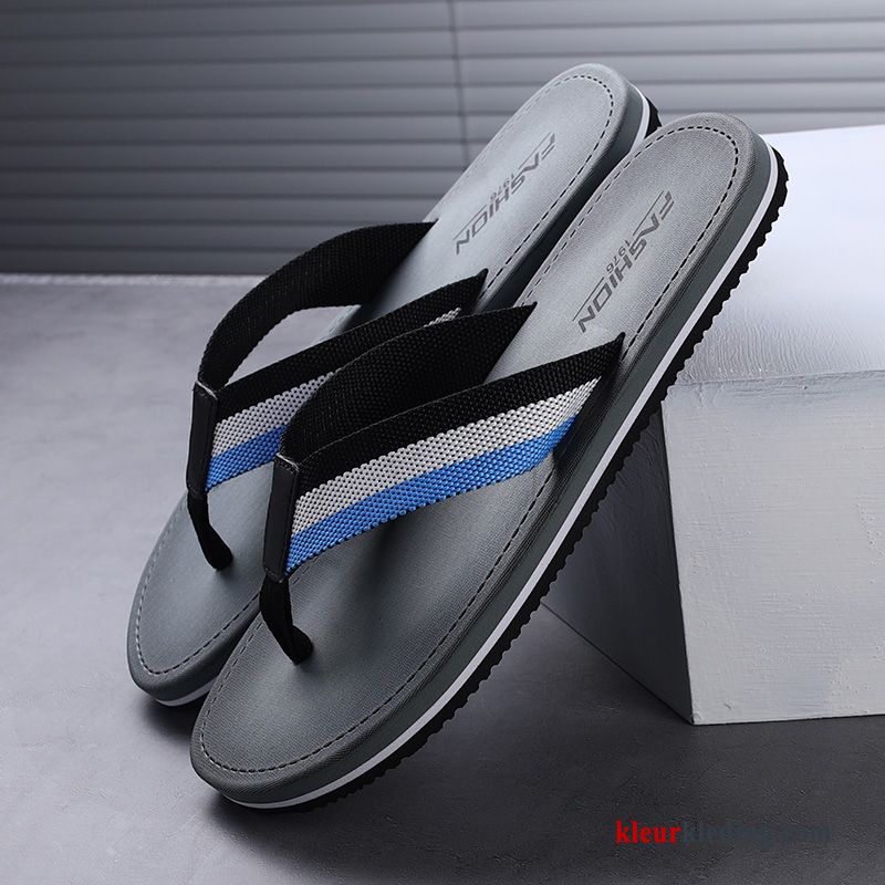 Heren Flip Flops Slipper Persoonlijk Bovenkleding Antislip Outdoor Mannen Pantoffels Sandaal Wit