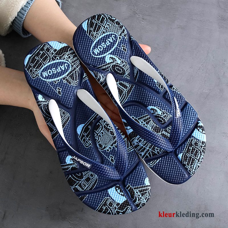 Heren Flip Flops Strand Bovenkleding Zomer Slipper Persoonlijk Schoenen Outdoor Mannen Zwart