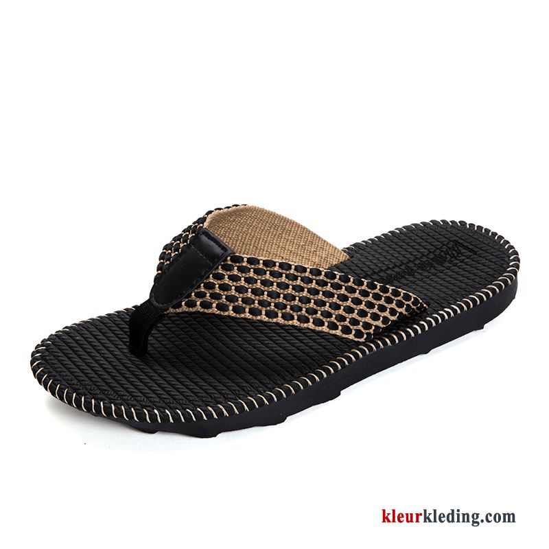 Heren Flip Flops Trend Pantoffels Casual Mannen Outdoor Zomer Strand Slipper Kaki