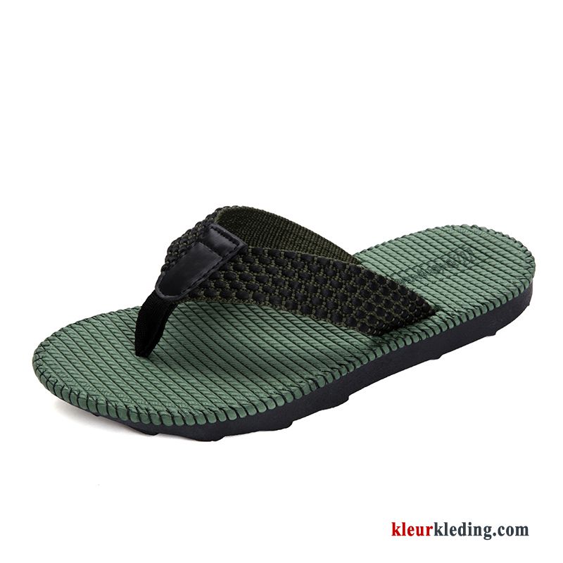 Heren Flip Flops Trend Pantoffels Casual Mannen Outdoor Zomer Strand Slipper Kaki