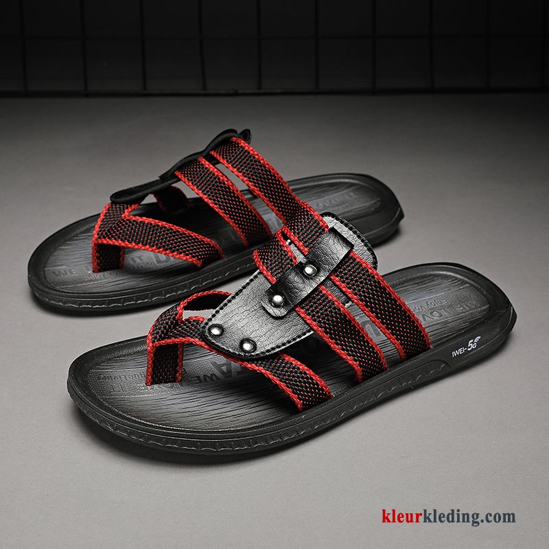 Heren Flip Flops Trend Zomer Slipper Bovenkleding Sandaal Persoonlijk Mannen Schoenen Wit