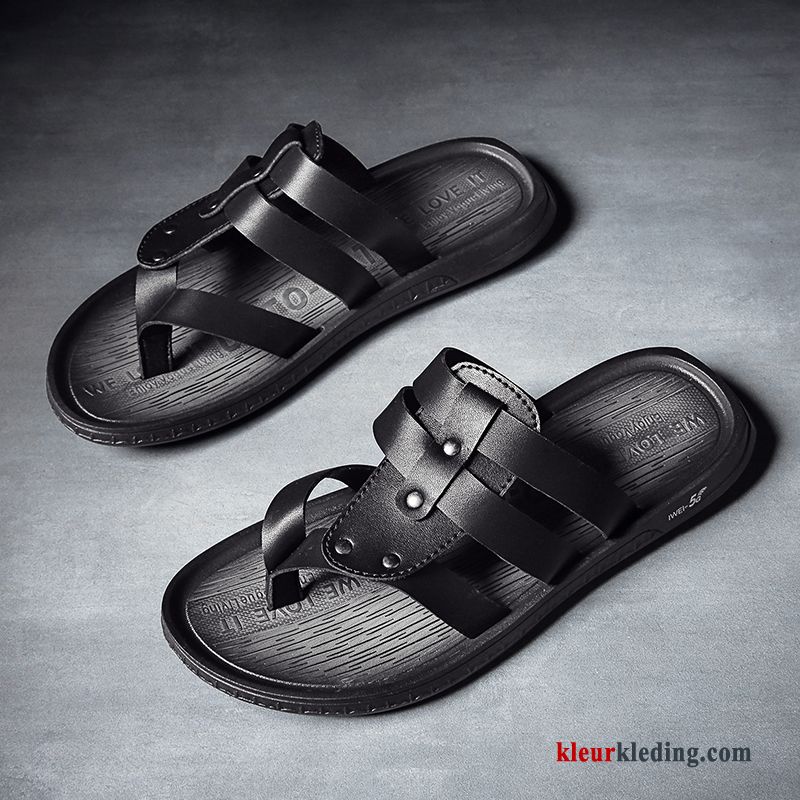 Heren Flip Flops Trend Zomer Slipper Bovenkleding Sandaal Persoonlijk Mannen Schoenen Wit