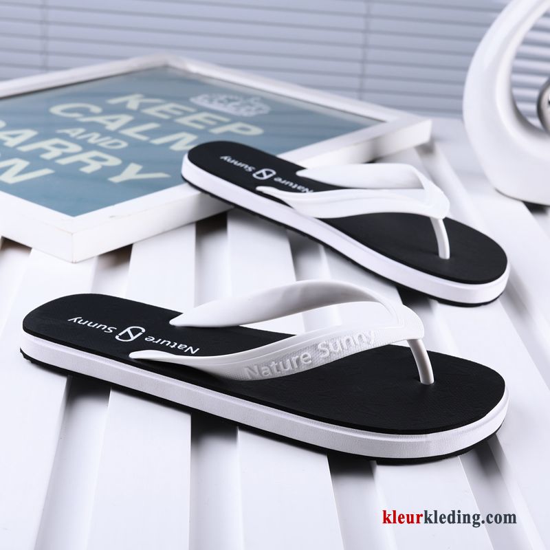 Heren Flip Flops Zachte Zolen Casual Strand Antislip Pantoffels Mannen Zomer Slipper Groen