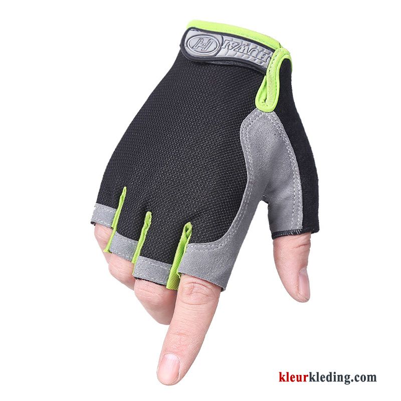 Heren Handschoen Sport Zomer Dames Geschiktheid Halve Vinger Voorjaar Alpinisme Outdoor Rood