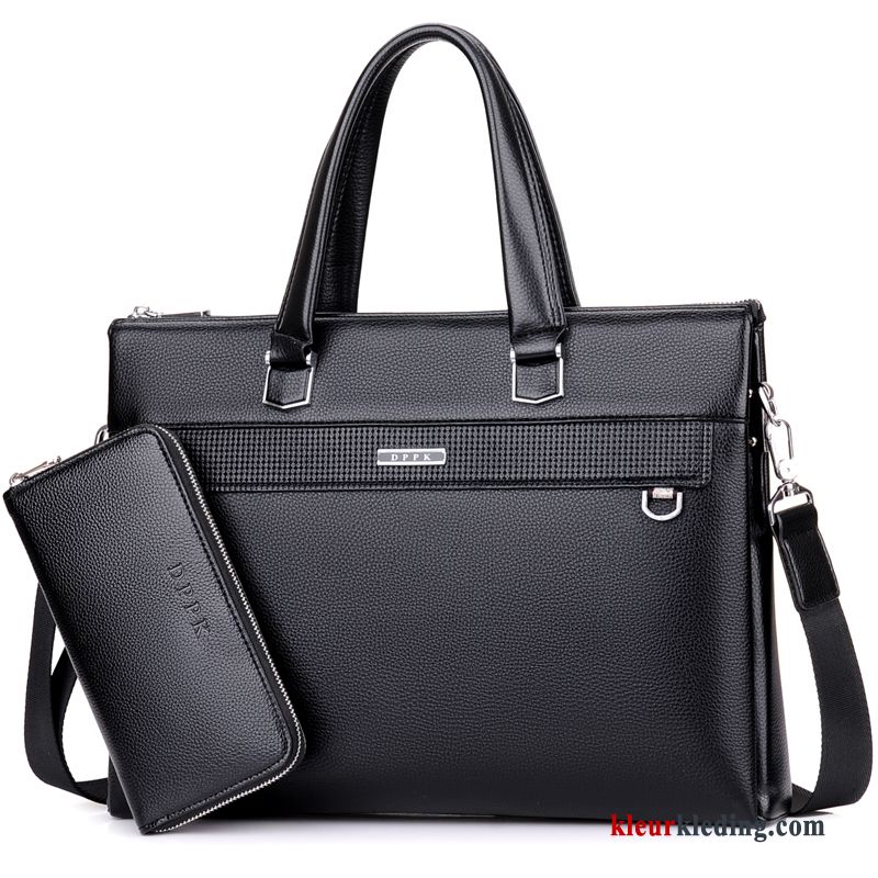 Heren Handtas Tas Bruin Rugzak Aktetas Messenger Tas Casual Business Leer