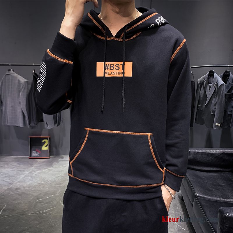 Heren Hoodie Jeugd Nieuw Wit Voorjaar Trend Mannelijk Jasje