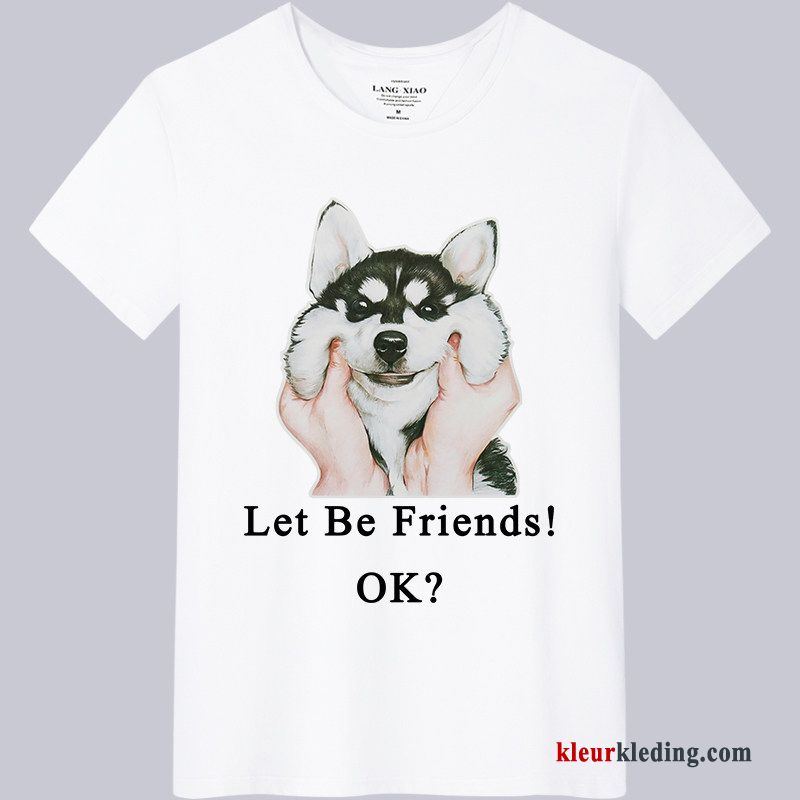 Heren Korte Mouw T-shirts Mannelijk Losse Trendy Merk Zomer Nieuw