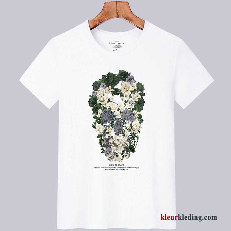 Heren Korte Mouw T-shirts Mannelijk Losse Trendy Merk Zomer Nieuw