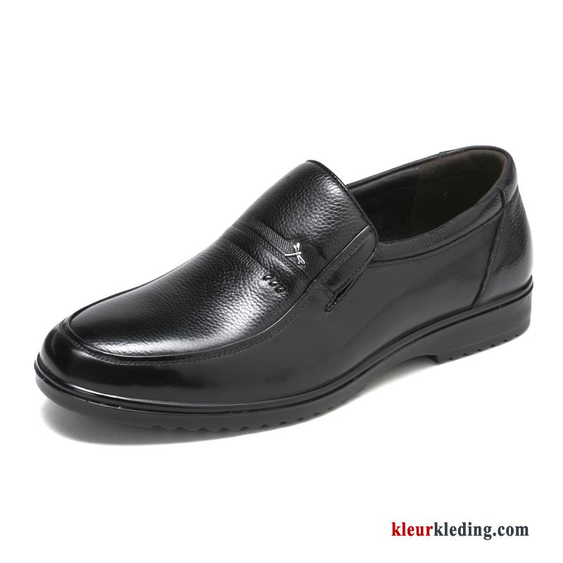 Heren Leren Schoenen Echte Casual Bruin Slip On Mannen Mode Bedrijf Schoenen Rood