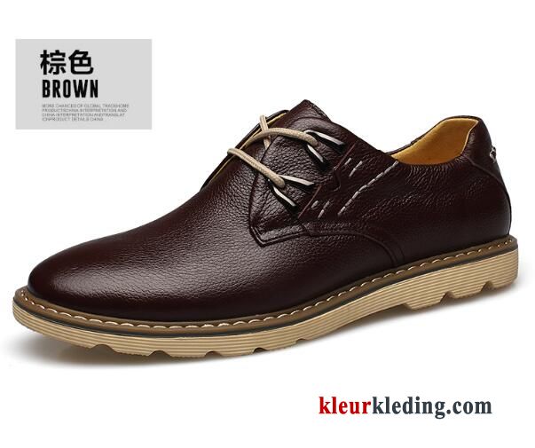 Heren Leren Schoenen Slip On Alle Wedstrijden Canvas Schoenen Casual Mannen Trend Echt Leer Zwart