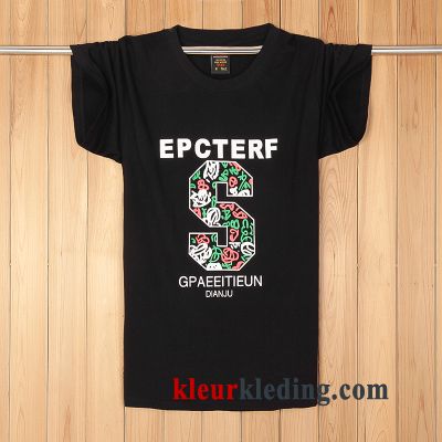 Heren Losse Halve Mouw Vet Grote Maten Korte Mouw Mannelijk T-shirts