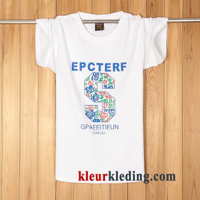 Heren Losse Halve Mouw Vet Grote Maten Korte Mouw Mannelijk T-shirts