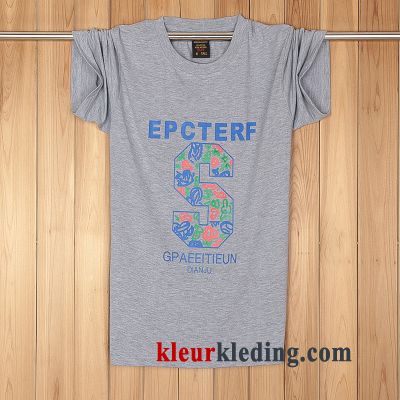 Heren Losse Halve Mouw Vet Grote Maten Korte Mouw Mannelijk T-shirts