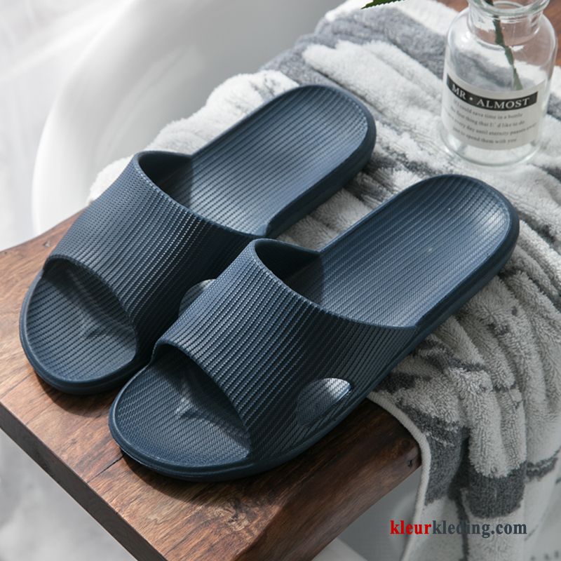 Heren Lovers Vrouw Slippers Badkamer Mannen Antislip Binnen Licht Grijs