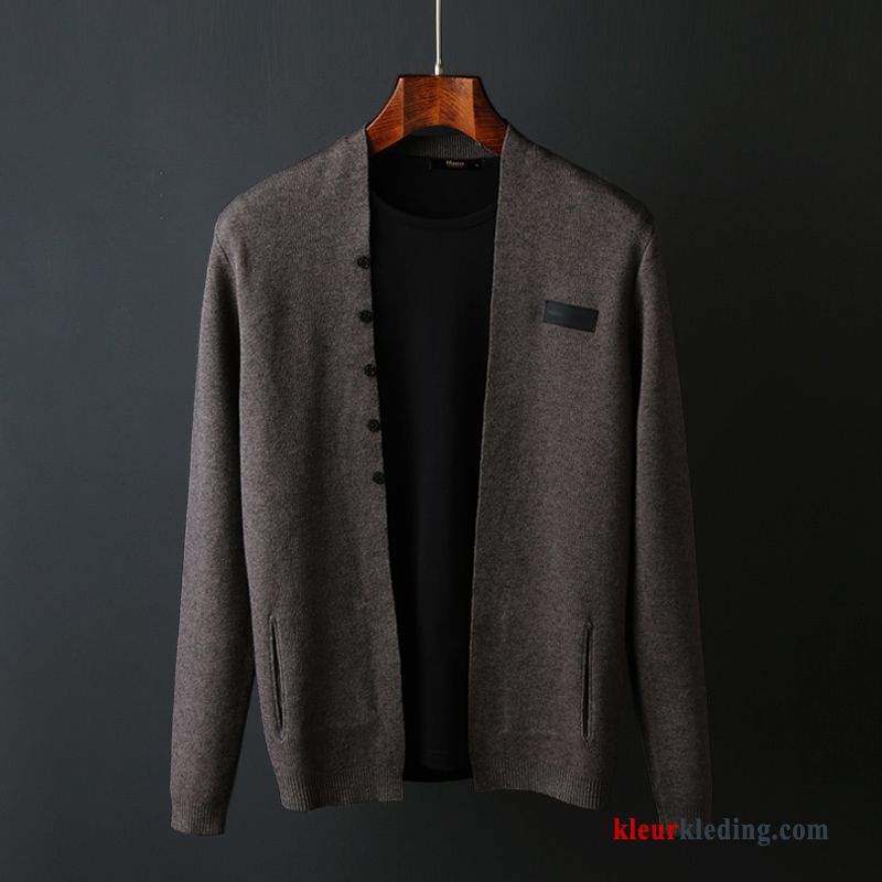 Heren Mannelijk Trui Slim Fit Jas Persoonlijk Herfst Bovenkleding Cardigan