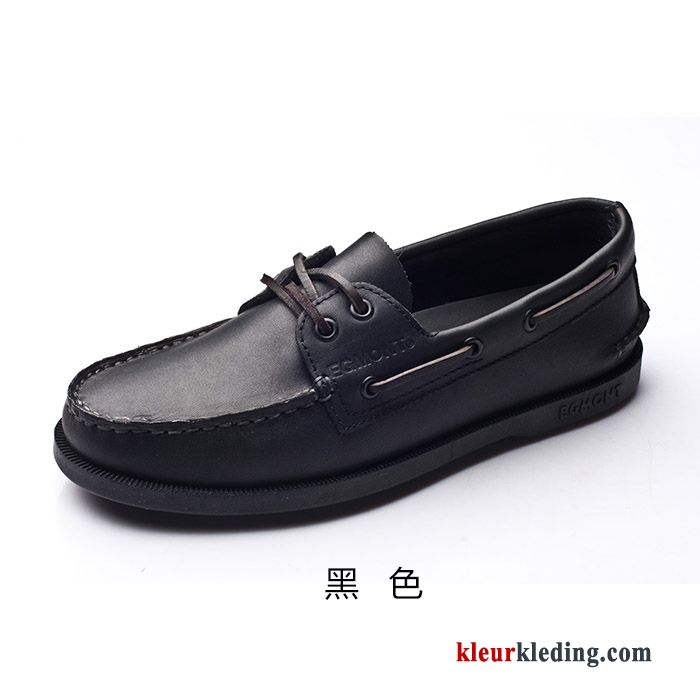 Heren Mocassins Bootschoenen Echt Leer Slip On Mannen Brits Zomer Casual Leren Schoenen Wit