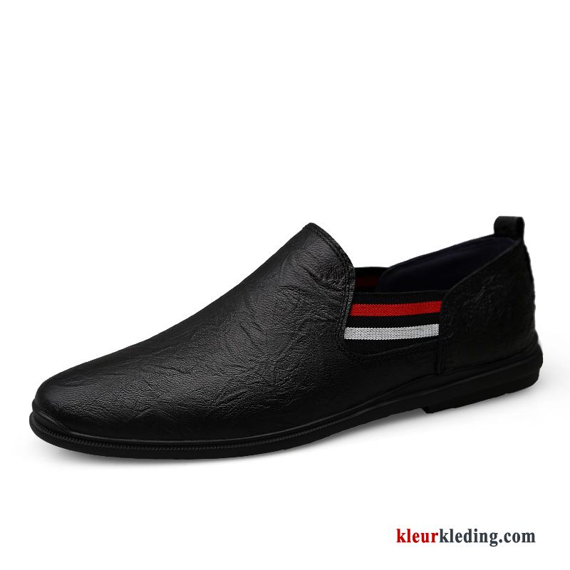 Heren Mocassins Casual Bedrijf Trend Schoenen Mannen Slip On Bootschoenen Leren Schoenen Zwart