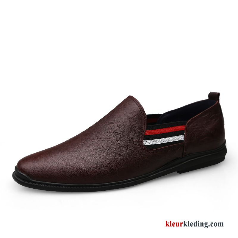 Heren Mocassins Casual Bedrijf Trend Schoenen Mannen Slip On Bootschoenen Leren Schoenen Zwart