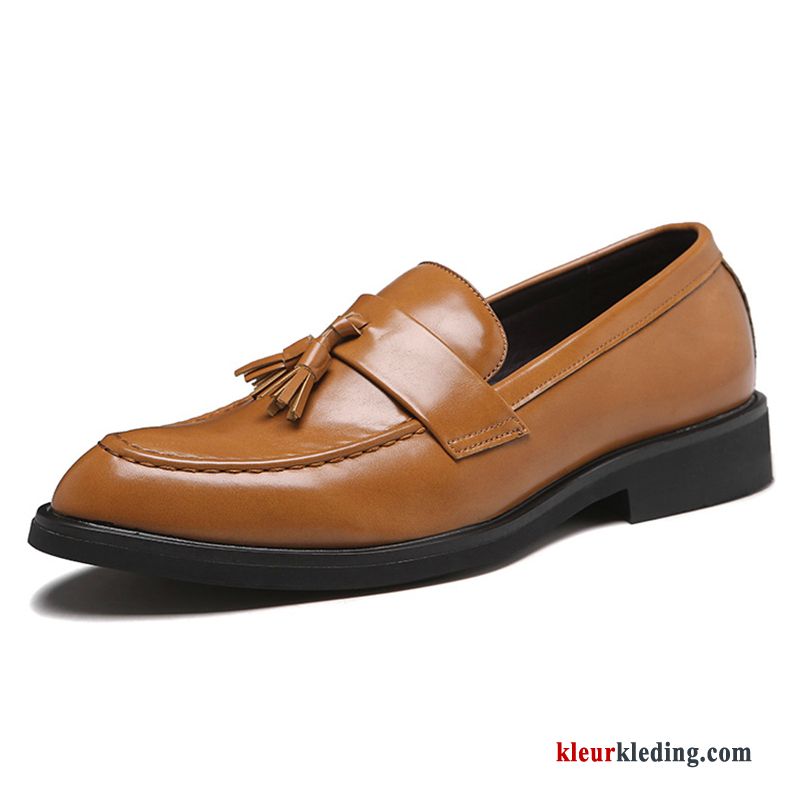 Heren Mocassins Loafers Leren Schoenen Bruin Pumps Bedrijf Mannen Mode Laag