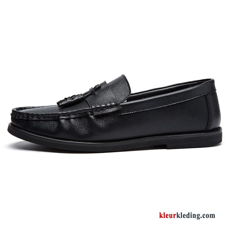 Heren Mocassins Pumps Schoenen Casual Chauffeurs Schoenen Mannen Bootschoenen Loafers Kwastjes Rood