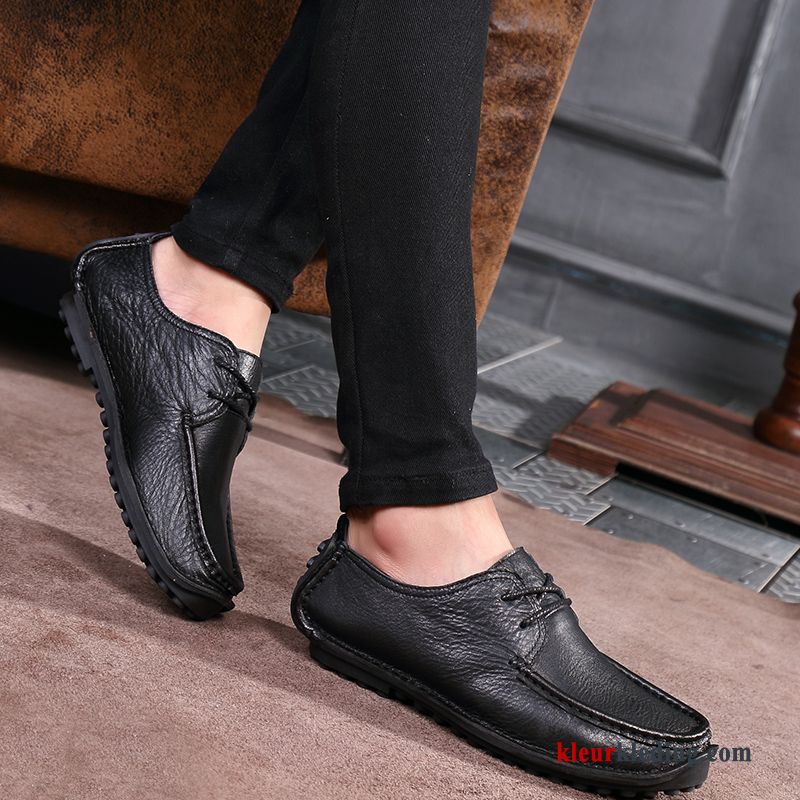 Heren Mocassins Slip On Bedrijf Casual Zachte Zolen Mocassin Mannen Bootschoenen Leren Schoenen Rood