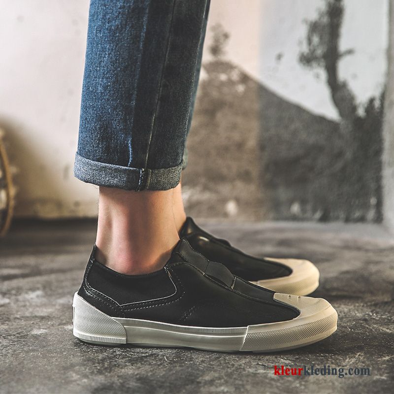 Heren Mocassins Slip On Loafers Skateboard Schoenen Mannen Mocassin Schelp Trend Alle Wedstrijden Wit