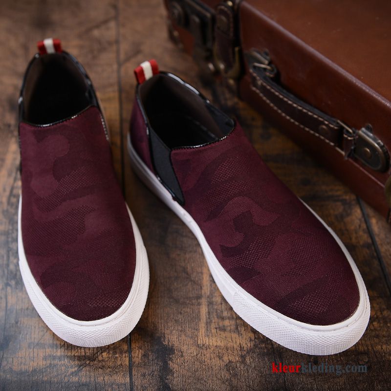 Heren Mocassins Trend Schoenen Casual Skateboard Schoenen 2018 Mannen Voorjaar Mocassin Rood