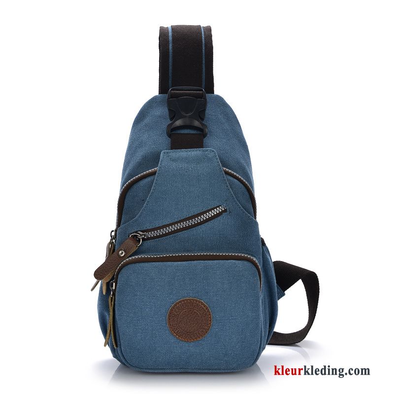 Heren Schoudertas Dames Borst Tas Bruin Mini Trend 2018 Canvas Heuptas