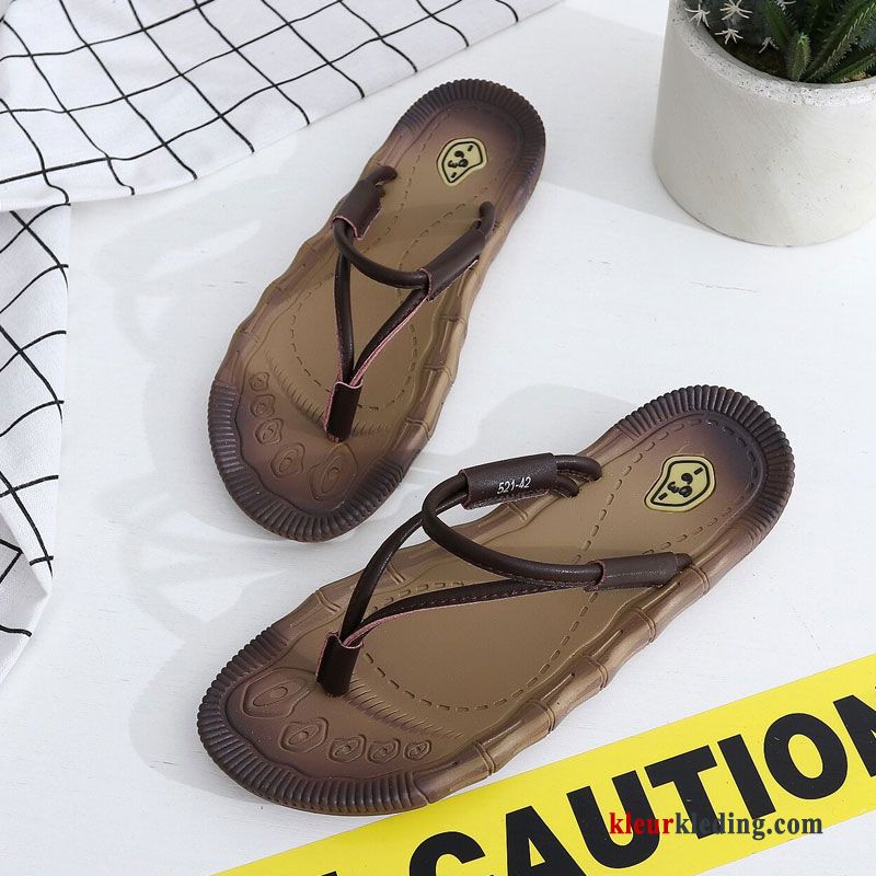 Heren Slipper Antislip Zomer Strand Trend Outdoor Mannen Pantoffels Casual Wit