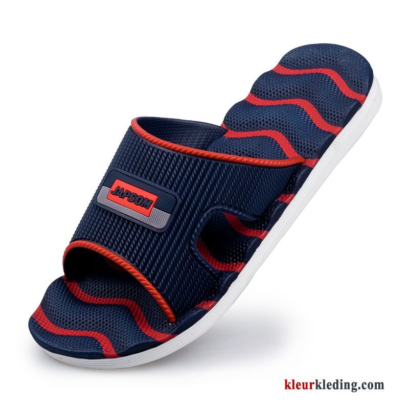 Heren Slipper Binnen Trend Lovers Mode Zomer Antislip Mannen Badkamer Blauw