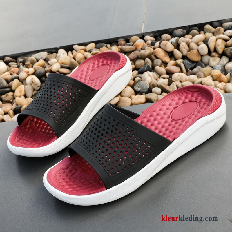 Heren Slipper Bovenkleding Mannen Pantoffels Zomer Trend Antislip Schoenen Strand Blauw