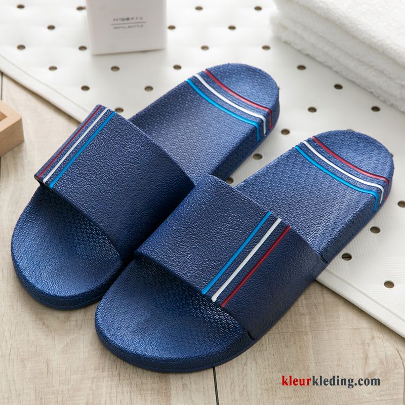 Heren Slipper Donker Lovers Herfst Bovenkleding Badkamer Mannen Vrouwen Zomer Blauw