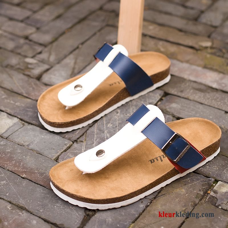 Heren Slipper Houten Zomer Strand Sandaal Outdoor Lovers Schoenen Mannen Wit