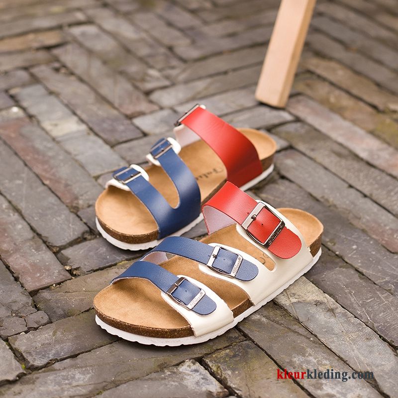 Heren Slipper Houten Zomer Strand Sandaal Outdoor Lovers Schoenen Mannen Wit