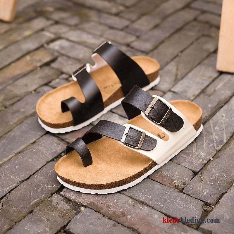 Heren Slipper Houten Zomer Strand Sandaal Outdoor Lovers Schoenen Mannen Wit