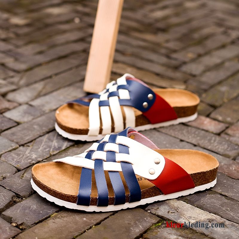 Heren Slipper Houten Zomer Strand Sandaal Outdoor Lovers Schoenen Mannen Wit