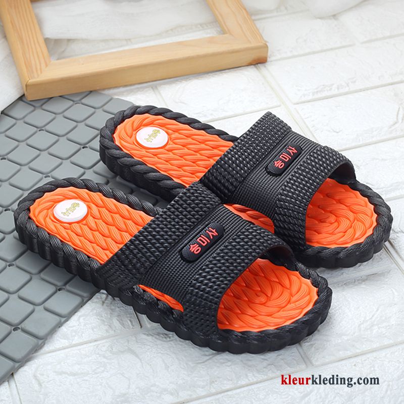 Heren Slipper Mode Bovenkleding Binnen Mannen Antislip Badkamer Sandaal Strand Blauw