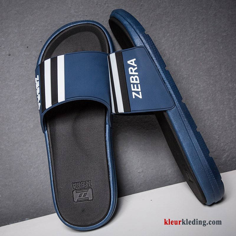 Heren Slipper Trend Zomer Mode Pantoffels Antislip Outdoor Bovenkleding Mannen Rood Zwart