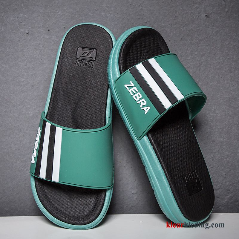 Heren Slipper Trend Zomer Mode Pantoffels Antislip Outdoor Bovenkleding Mannen Rood Zwart