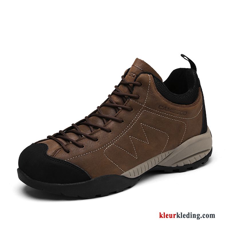 Heren Sport Outdoor Wandelschoenen Pluche Mannen Bruin Warm Herfst