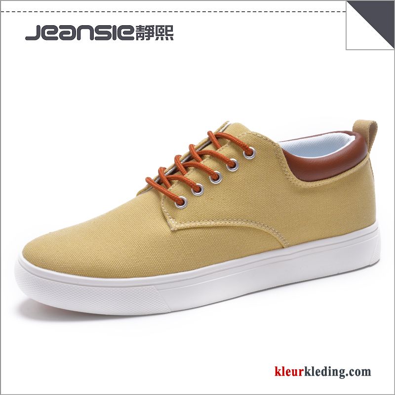 Heren Sportschoenen Skateboard Schoenen Herfst Canvas Trend Mannen Alle Wedstrijden Casual Textiel Grijs