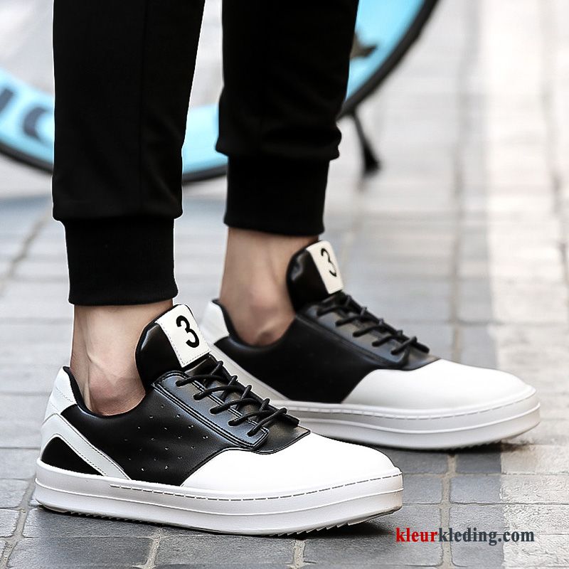 Heren Sportschoenen Skateboard Schoenen Mannen Alle Wedstrijden Student Zomer Trend Casual Sleehak Wit