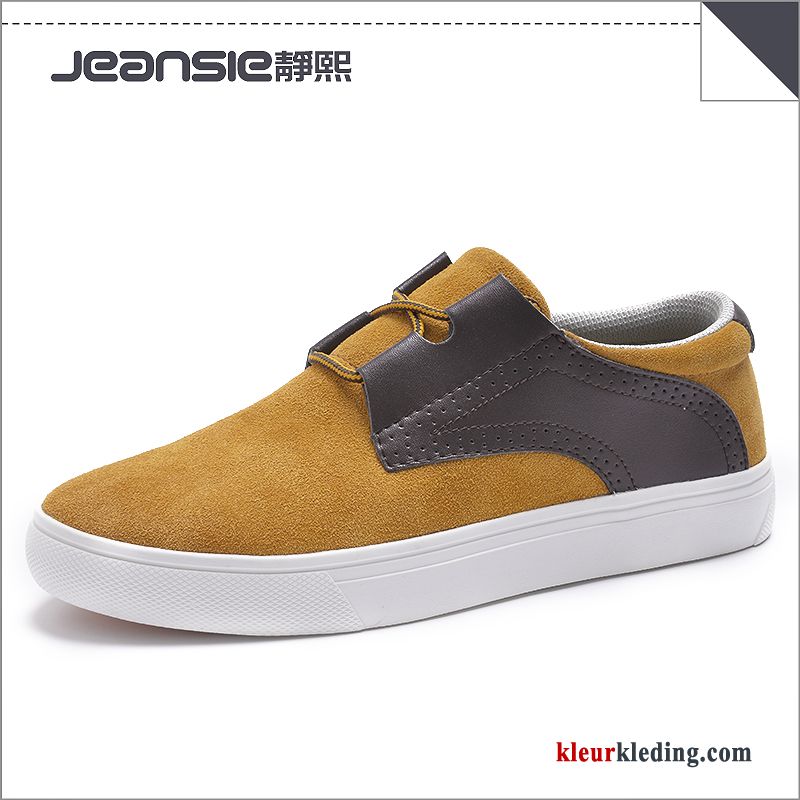 Heren Sportschoenen Trend Laag Winter Skateboard Schoenen Sport Plat Casual Mannen Geel