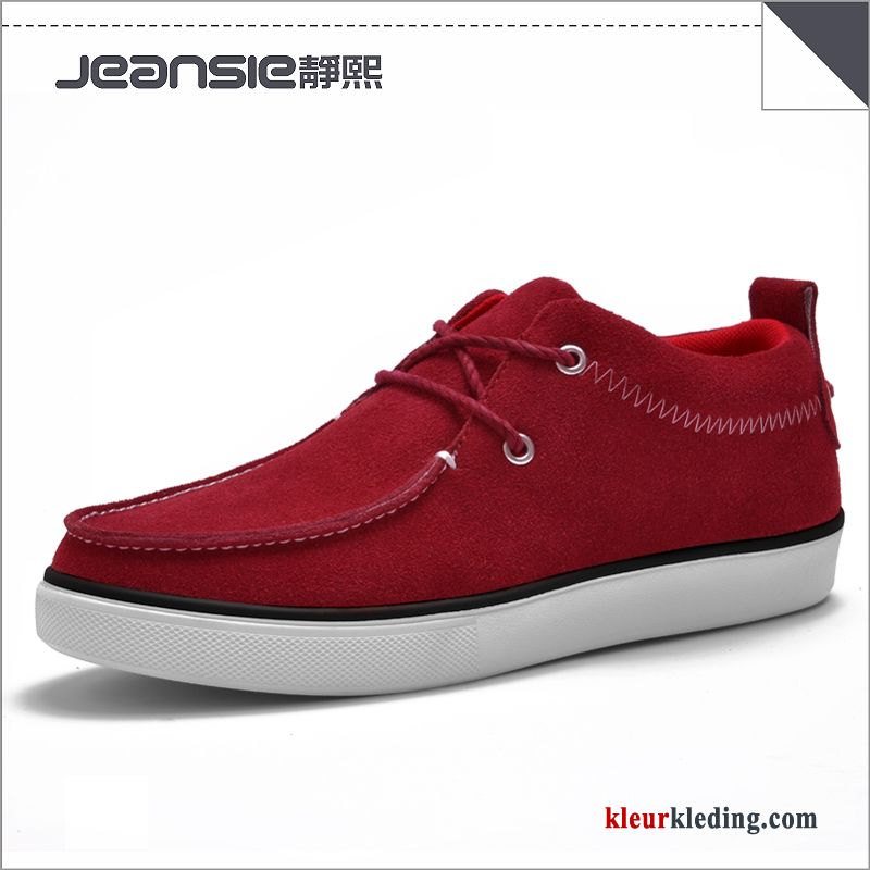 Heren Sportschoenen Trend Schoenen Alle Wedstrijden Casual Mannen Skateboard Schoenen Suede Herfst Blauw