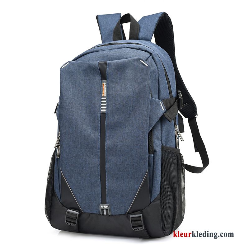 Heren Student Lovers Tas Trend Campus Gemiddelde Rugzak Blauw