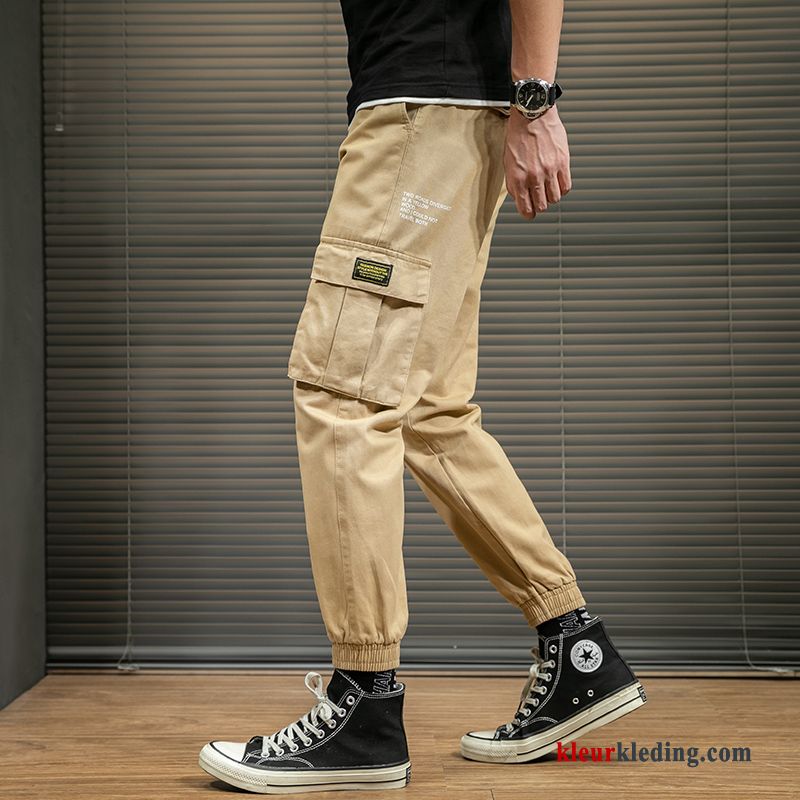 Heren Trend Voorjaar Broek Cargo Broek Losse Sport Casual Trendy Merk