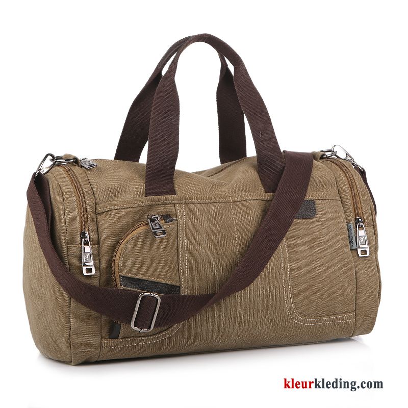 Heren Wandelrugzak Nieuw Tas Trend Dames Reizen Casual Grote Capaciteit Canvas Rood Blauw